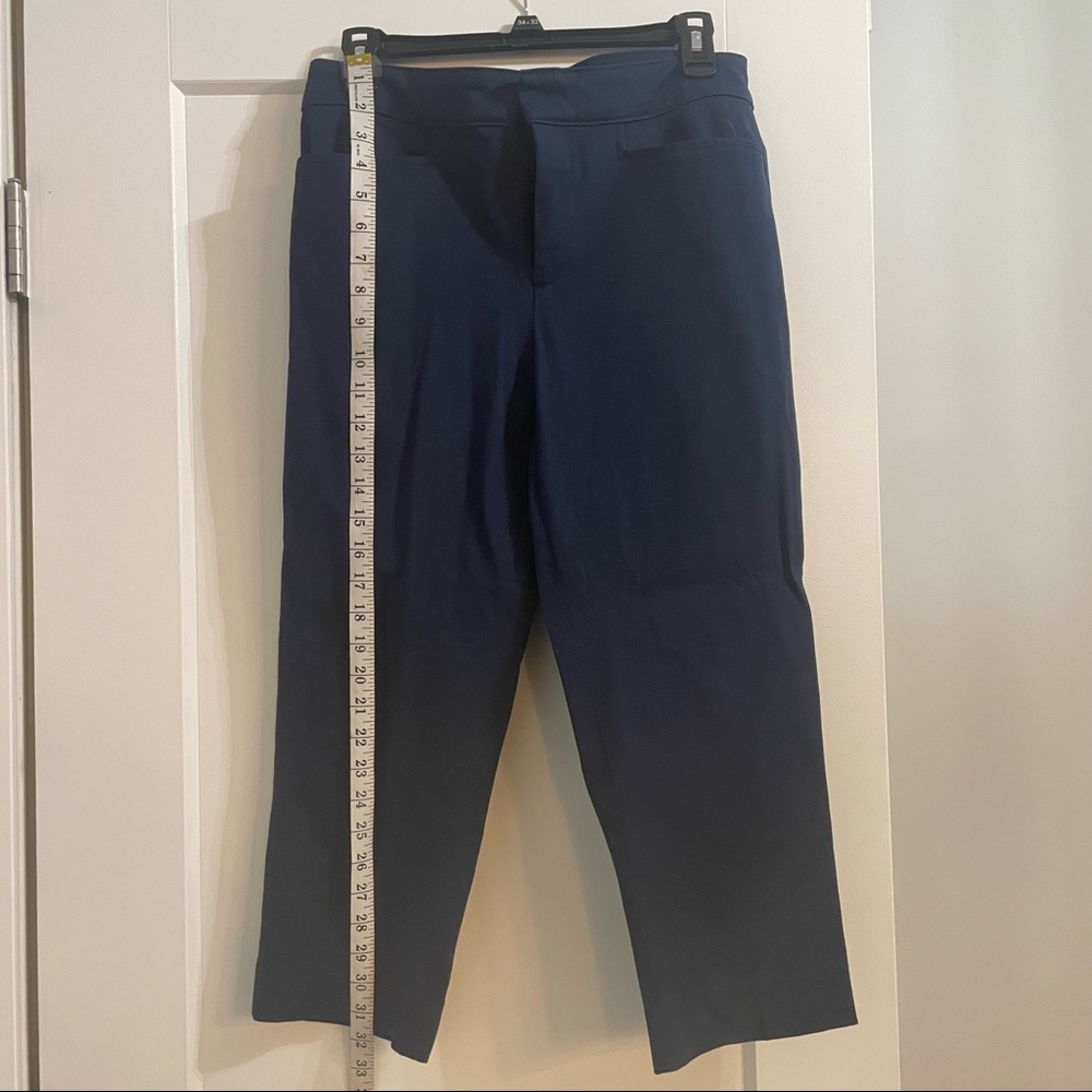 Chaps Navy Slimming Capri Slacks